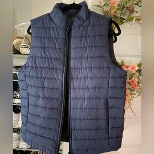 Men's Blue Puffer Vest